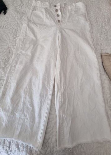 White wide leg - jeans., 8