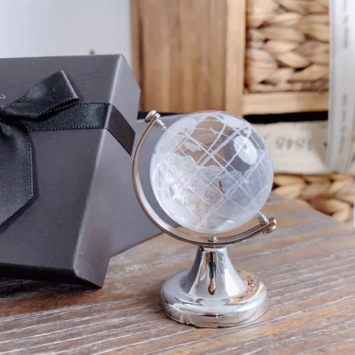 Crystal globe figurine - pc,