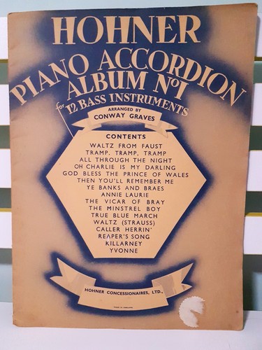 Hohner piano accordion album - hohner,