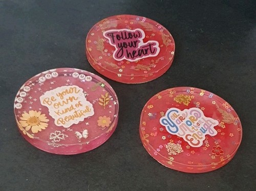Set handmade resin - of, 3