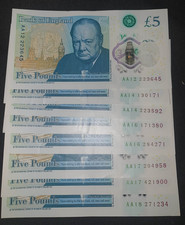 AA12-AA18 -- £5 FIVE POUND