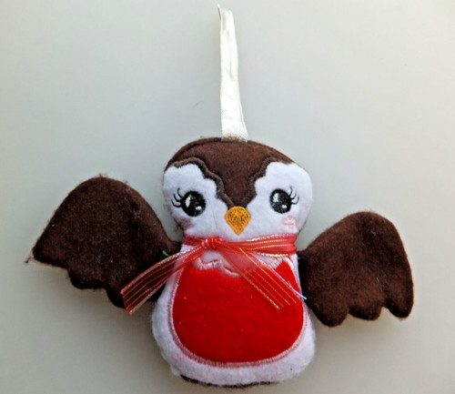 Felt owl christmas tree - felt,