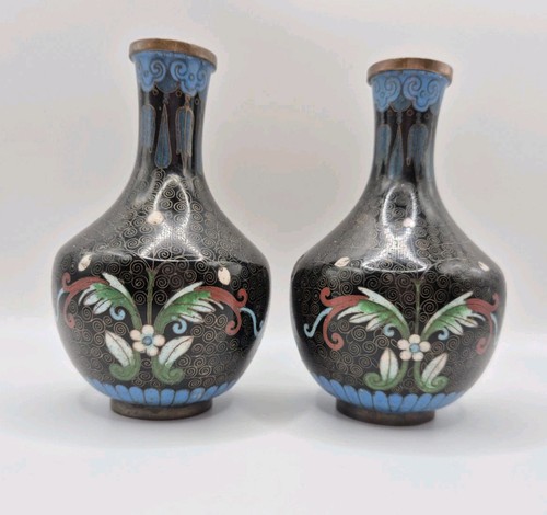 Pair chinese cloisonne - chinese,