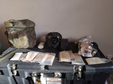 1989 S10 UK Armed Forces Respirator and Canister Set With Extras