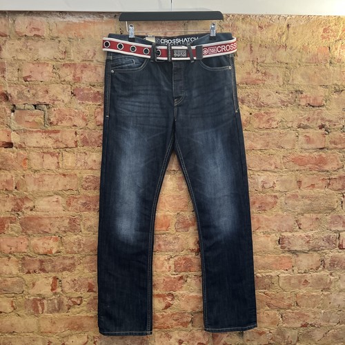New crosshatch mens blue denim - crosshatch,