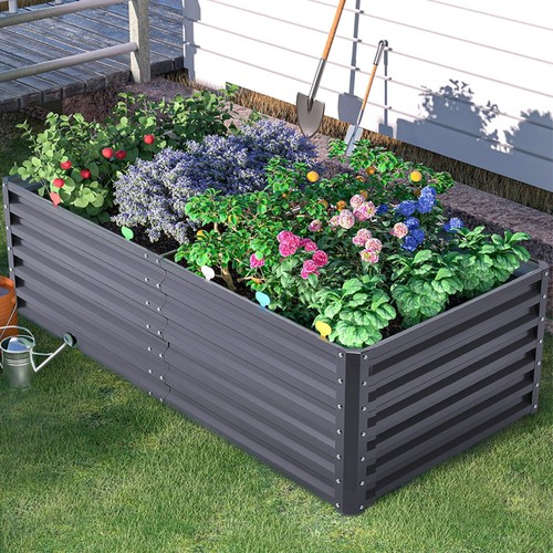 Steel planter raised - planter, garden