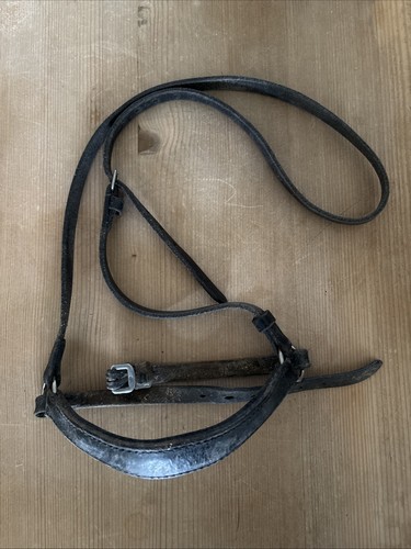 Black cob leather drop - cob,