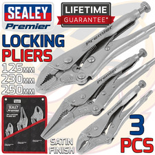 SEALEY Locking Pliers Mole Grips Adjustable Wrench Vice Grips Long Nose Pliers