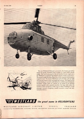 Westland whirlwind helicopter - westland,
