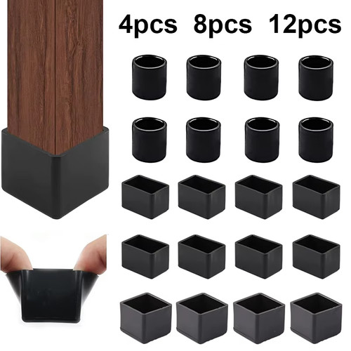 Square silicone chair leg - chair,