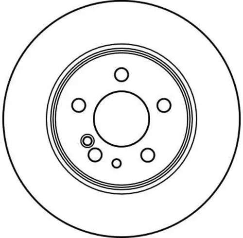 Brake disc solid df2594 - disc,