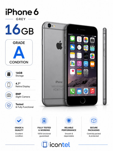 Apple iphone 16gb 32gb 64gb - 6,