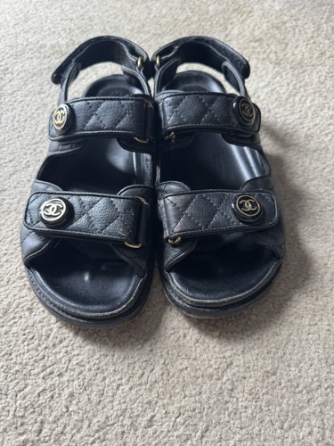 Chanel black leather - black, dad
