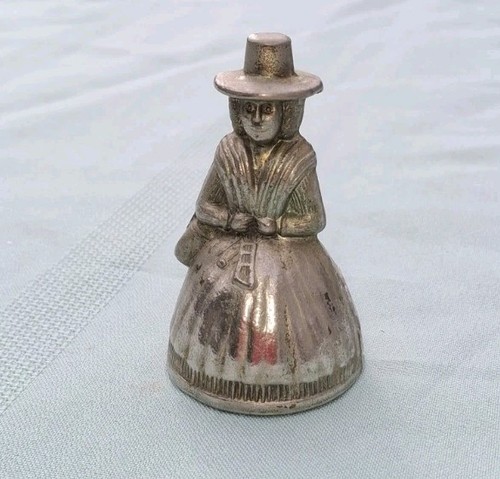 Brass service bell lady - brass,