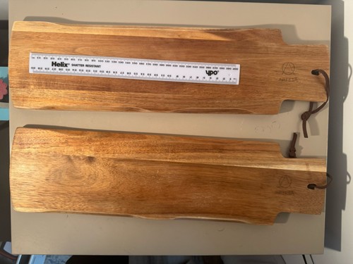 Pair artesa wooden serving - of,