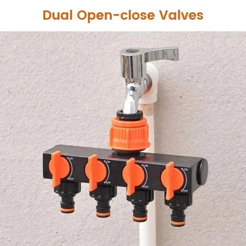 Plastic 4 way adaptor - 3/4",