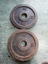 2 X 2kg DP Retro Metal Weights 4kg Total