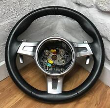 Genuine Porsche 991 leather steering wheel 99134780360 A34. Sport Chrono PDK. 1E