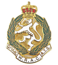 Womens Armed Forces QMAAC WRAC ATS Veterans Enamel Brooch Badge