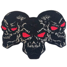 Three Skull Black Large biker