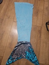 Girls Blue Mermaid Blanket Soft Plush Fleece Blanket  90cm