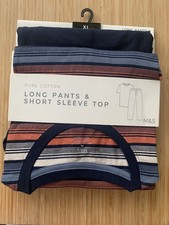 M&S Mens Pyjamas Pure Cotton