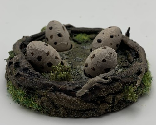Dinosaur nest diorama - dinosaur,