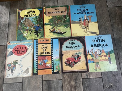 Tintin adventures books - adventures,,