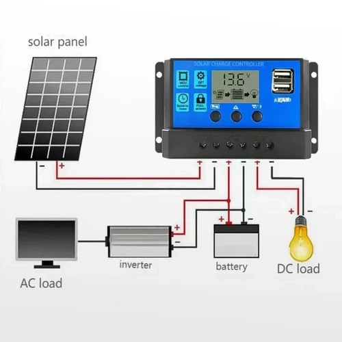 30a pwm solar panel regulator - 30a,
