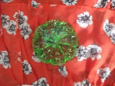 vintage green ashtray