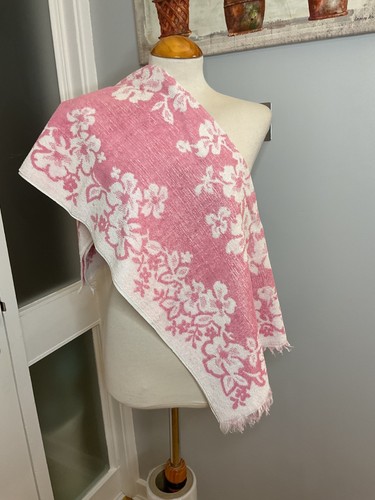 Vintage pink white cotton - pink, &
