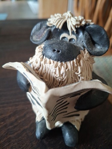 Welsh grogg pottery - welsh, sheep