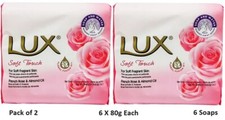 6 X Lux Bar Soap Soft Touch