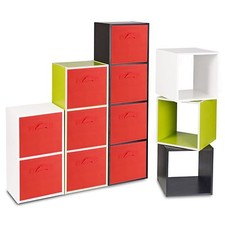 Wooden Shelves Cubes Cupboard