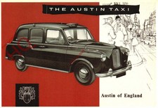 Picture Postcard>>AUSTIN TAXI (BLACK CAB) FX4 [MAYFAIR]