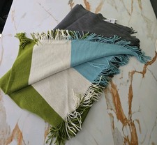 Rare Ikea Marlin Band  Grey Green Blue 120x 180 Cm  Throw Blanket 602.265.72