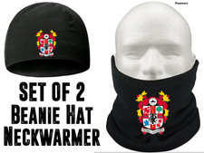 Tranmere Football Fleece Beanie Hat with Snood Neck Warmer Set Christmas Gift