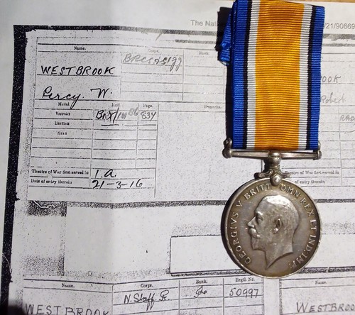 British silver war medal - british, to