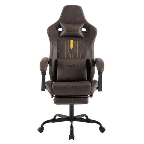 Gaming chair with - gaming, footrest