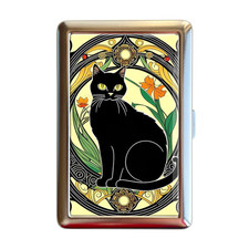 Art Nouveau Black Cat