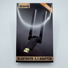 ZEXMTE USB Bluetooth 5.1 Adapter Dongle 150M Dual Antenna