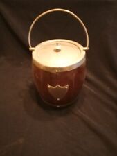 VINTAGE WOODEN ICE BUCKET BISCUIT BARREL 30's 40'S .