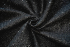 BLACK BOILED WOOL & CASHMERE