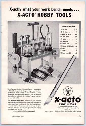 1948 acto knives tools - acto, &