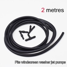 Windscreen Wiper Washer Jet Tube Pipe Hose 200cm 2m x 4mm ID EPDM RUBBER BLACK