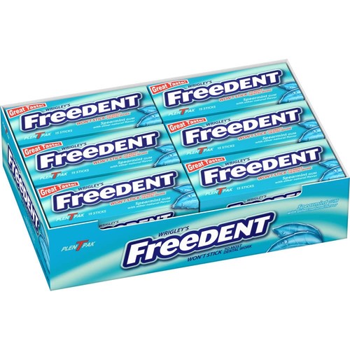 Pack spearmint chewing gum - chewing,