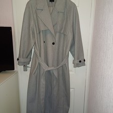 Long Mid Grey Warm Coat Size