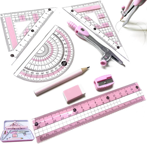 Piece maths set geometry - 8-piece,