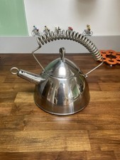French retro stainless Menastyl style whistling Kettle