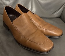 Men’s Slip On Leather Loafer Shoes in Tan (NEXT Collezione) UK 9 Loafers